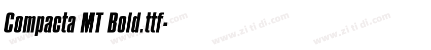 Compacta MT Bold.ttf字体转换